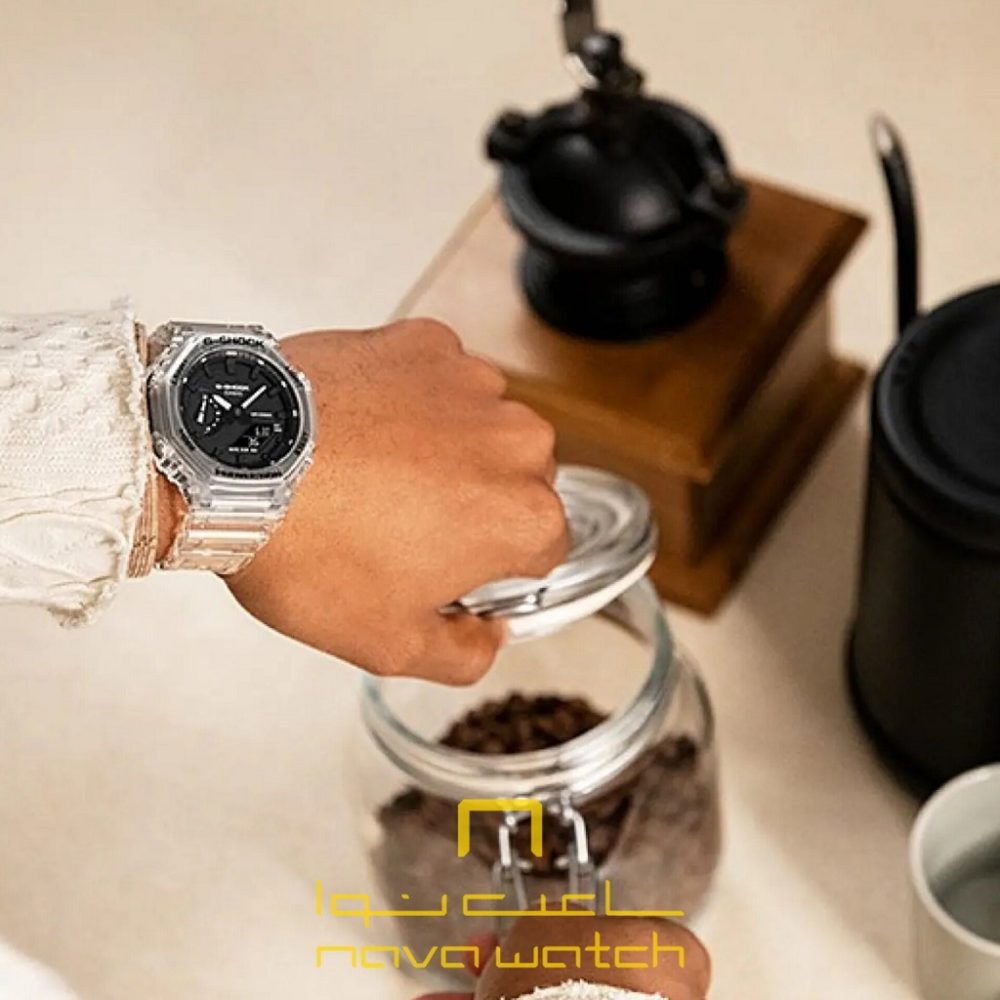 ساعت مچی جیشاک کاسیو مدل GA-2100SKE-7ADR - Image 4